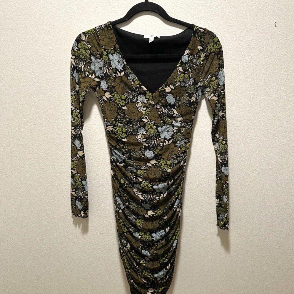 BP. Women's Floral Long-Sleeve Dress